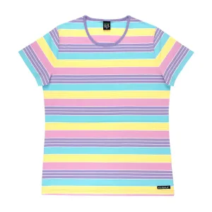Adult's Multi Stripe Short Sleeve Shirt in California