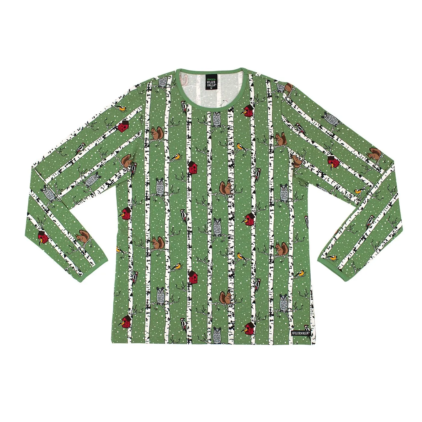 Adult's Woodpecker Long Sleeve Shirt in Moss - 2 Left Size S & L