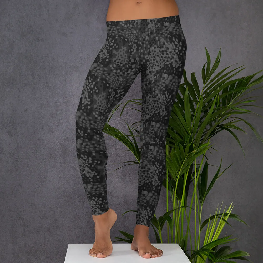 Black Erbsenmuster Pea Pattern Leggings