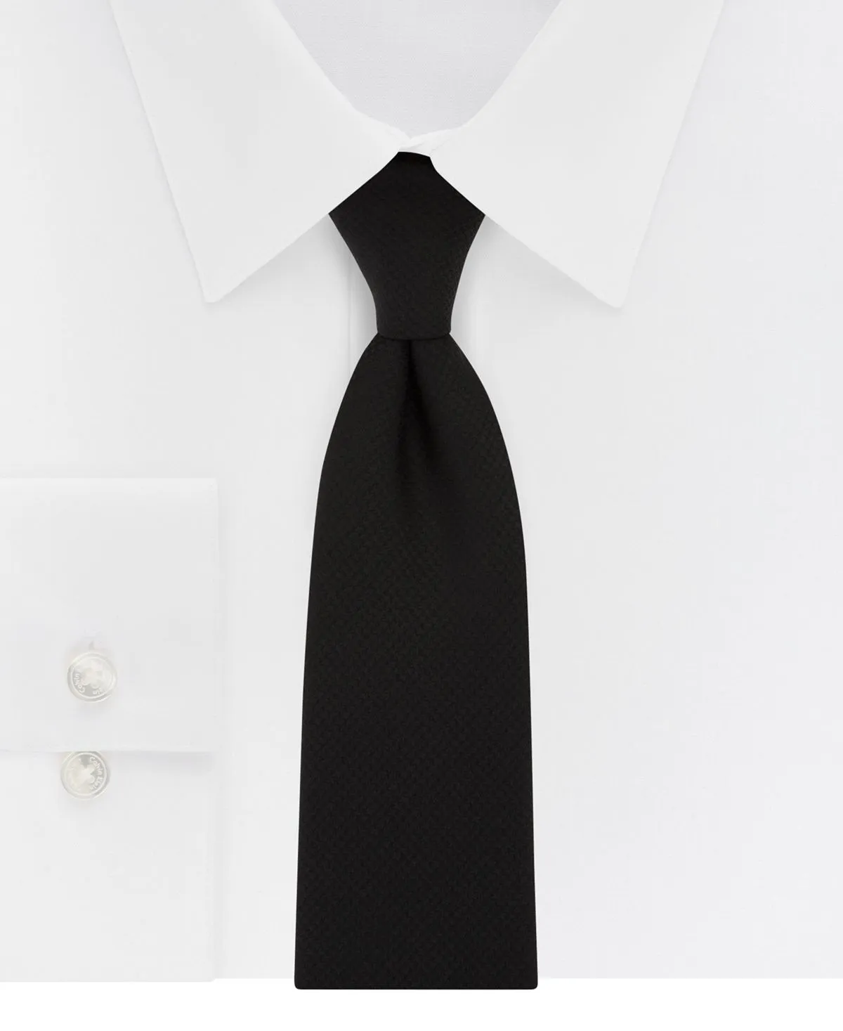Calvin Klein Men's Slim Fit Non Iron Performance Herringbone Collar Dress Shirt, White