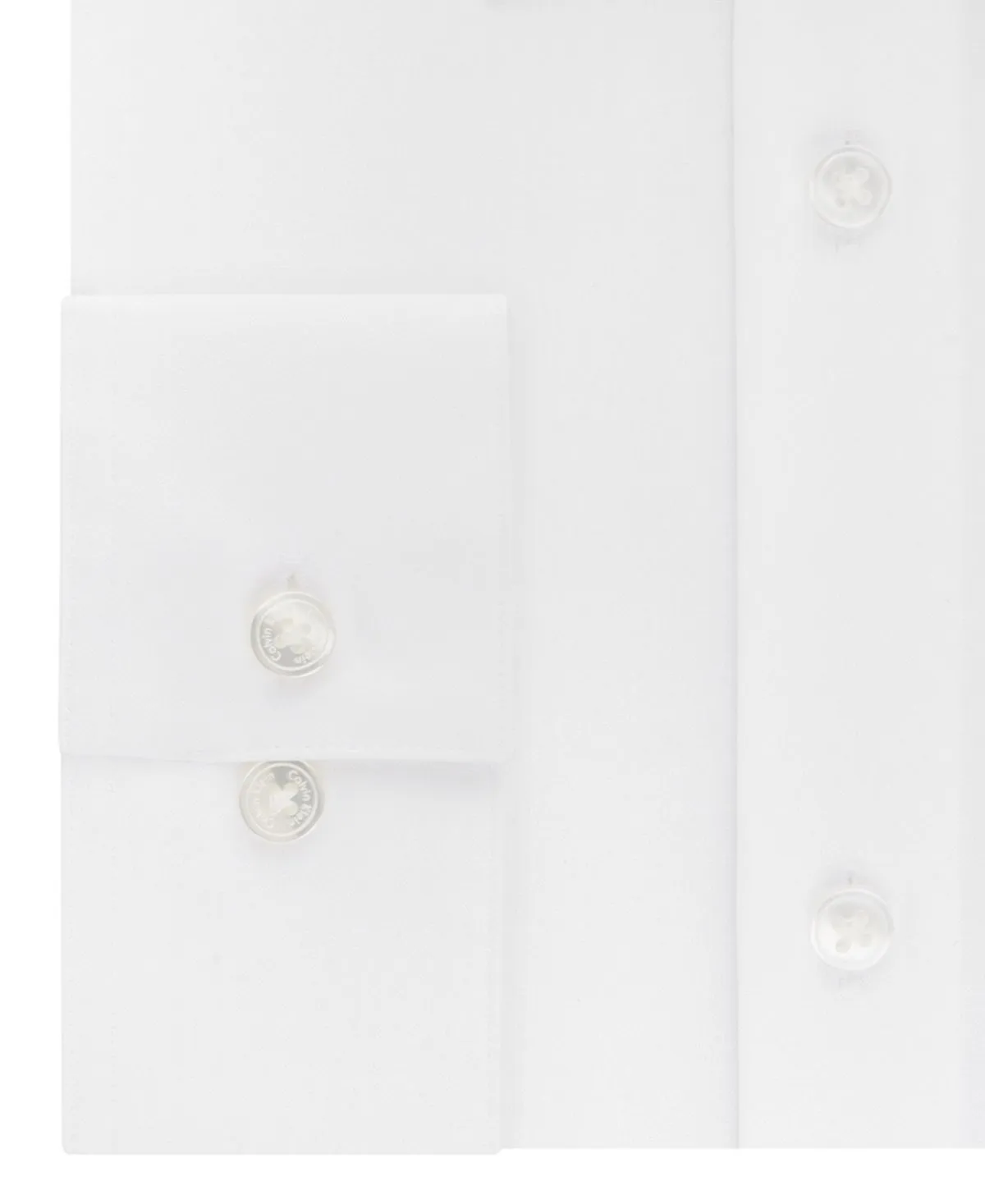 Calvin Klein Men's Slim Fit Non Iron Performance Herringbone Collar Dress Shirt, White