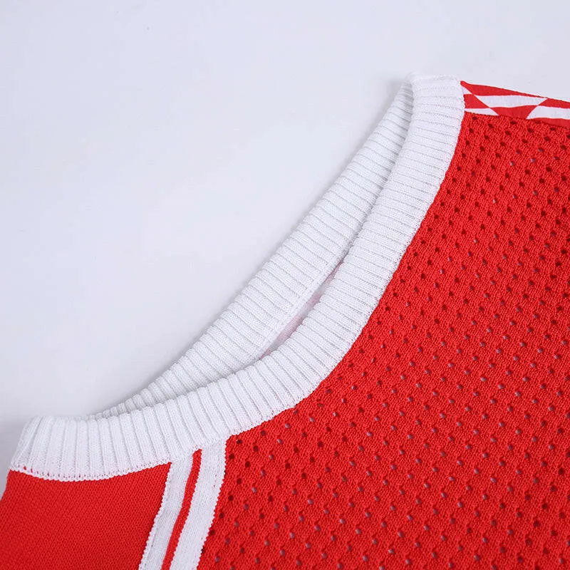 Crew Neck Knit Vest