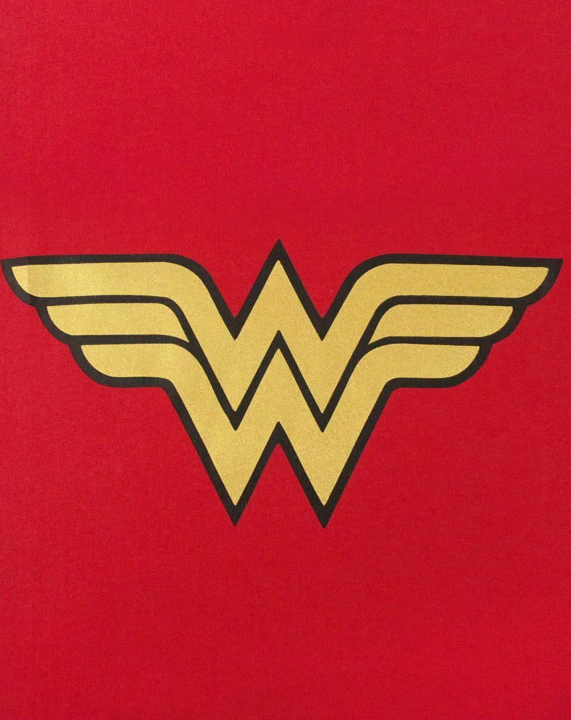 DC Comics Logo Womens Red Short Sleeved T-Shirt