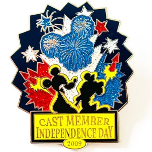 Disney Cast Member Independence Day Mickey Minnie Limited Edition 750 Pin