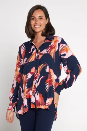 Elowyn Shirt - Navy Crane Elowyn Shirt - Navy Crane