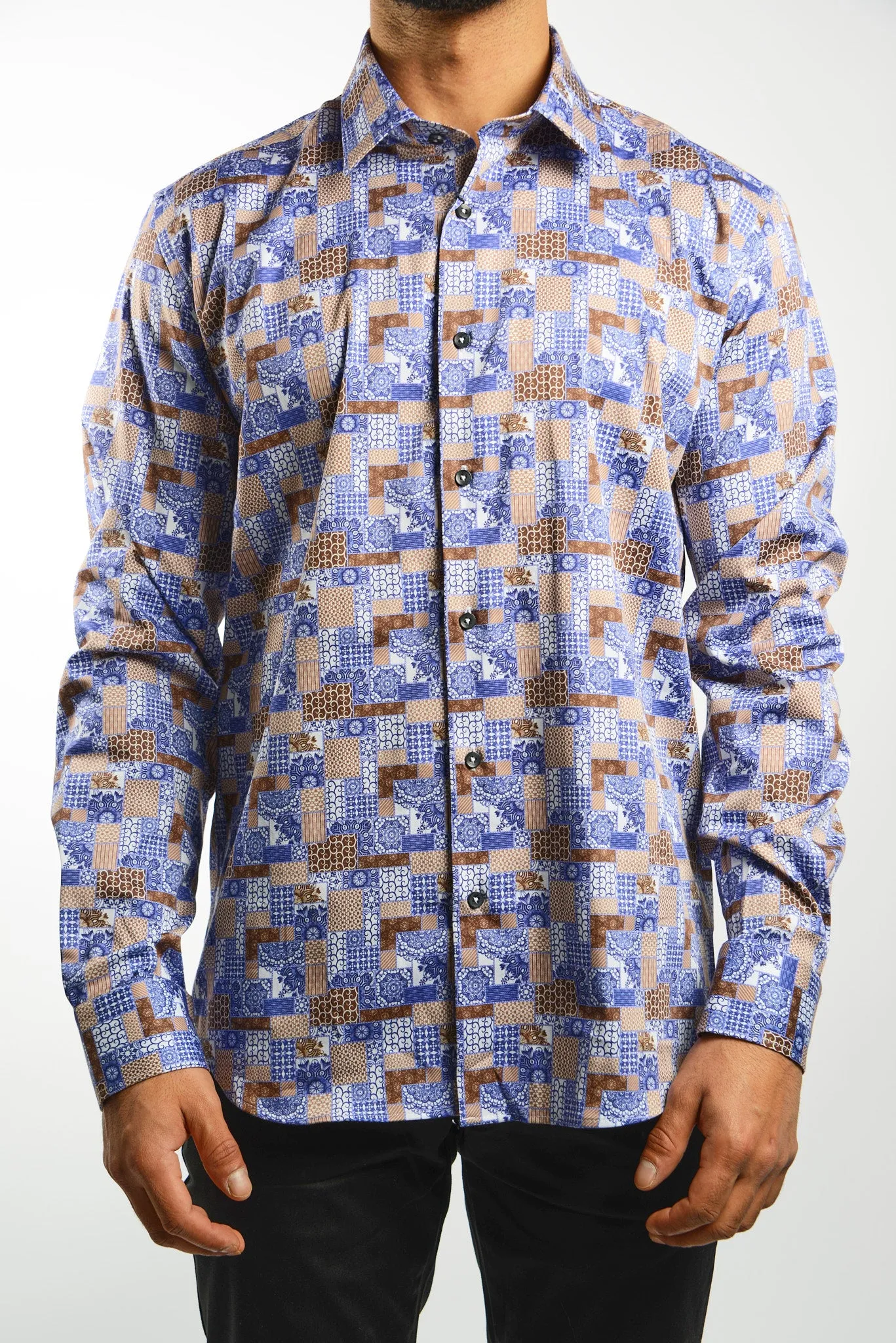 EURO SATEEN LS SPORT SHIRT