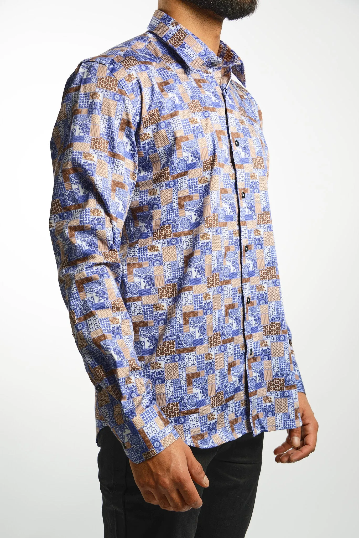 EURO SATEEN LS SPORT SHIRT