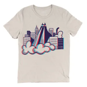 Factory 43 3D Laser Cat slim fit t-shirt heather dust