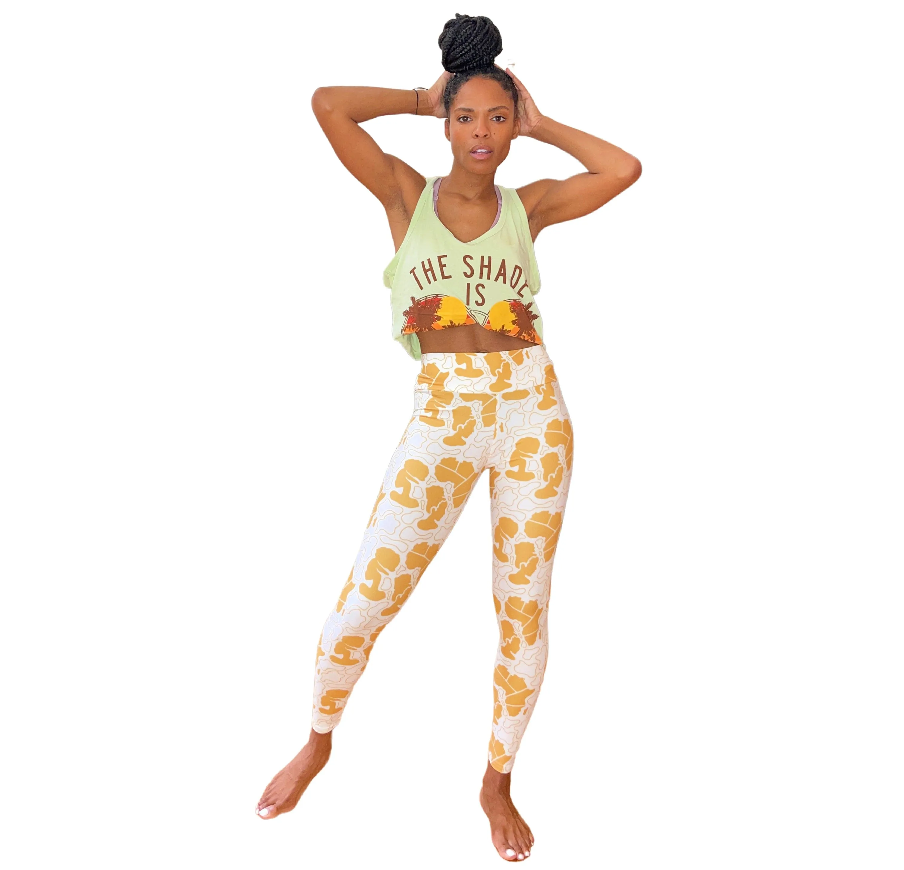 Fly Girl Roots Stretchy Leggings