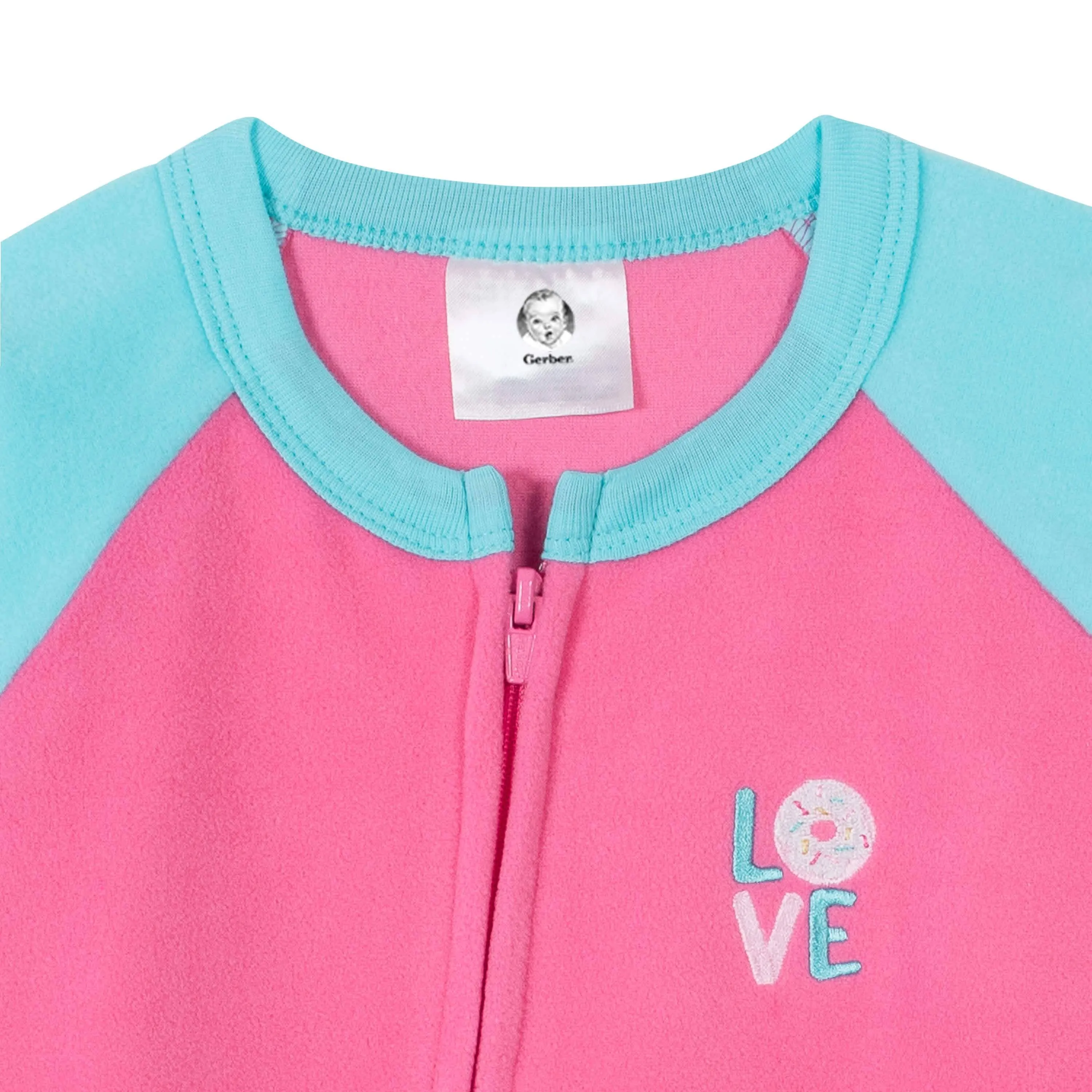Gerber® 4-Pack Toddler Girls Cupcakes & Donuts Fleece Pajamas