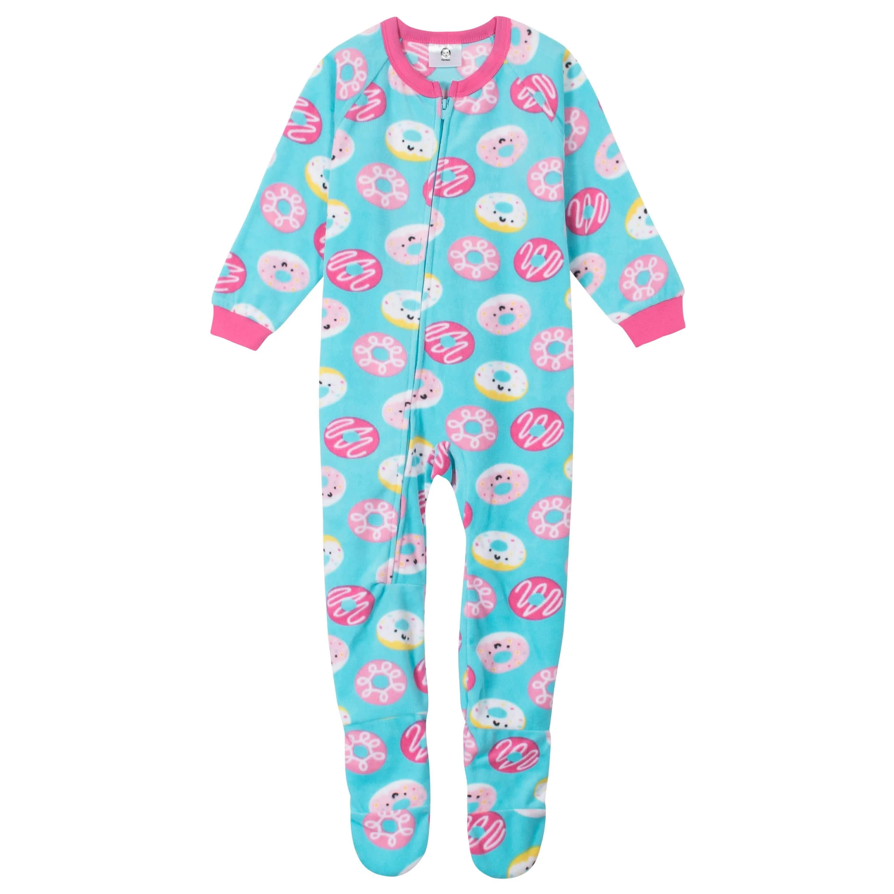 Gerber® 4-Pack Toddler Girls Cupcakes & Donuts Fleece Pajamas