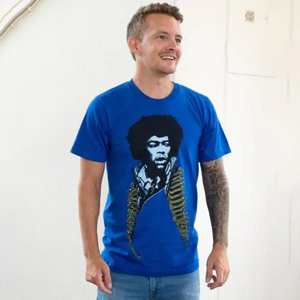 Jimi Hendrix Short Sleeves Tee (unisex) by Robert Bowen