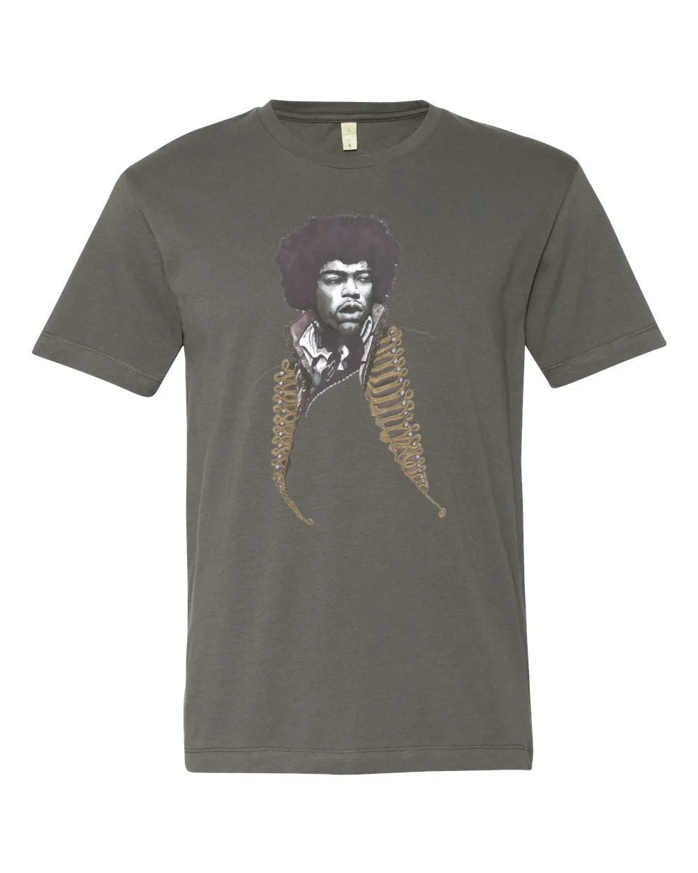 Jimi Hendrix Short Sleeves Tee (unisex) by Robert Bowen