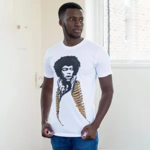 Jimi Hendrix Short Sleeves Tee (unisex) by Robert Bowen