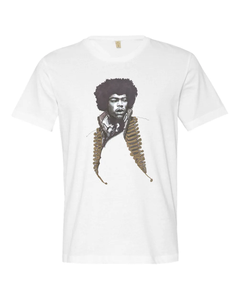 Jimi Hendrix Short Sleeves Tee (unisex) by Robert Bowen