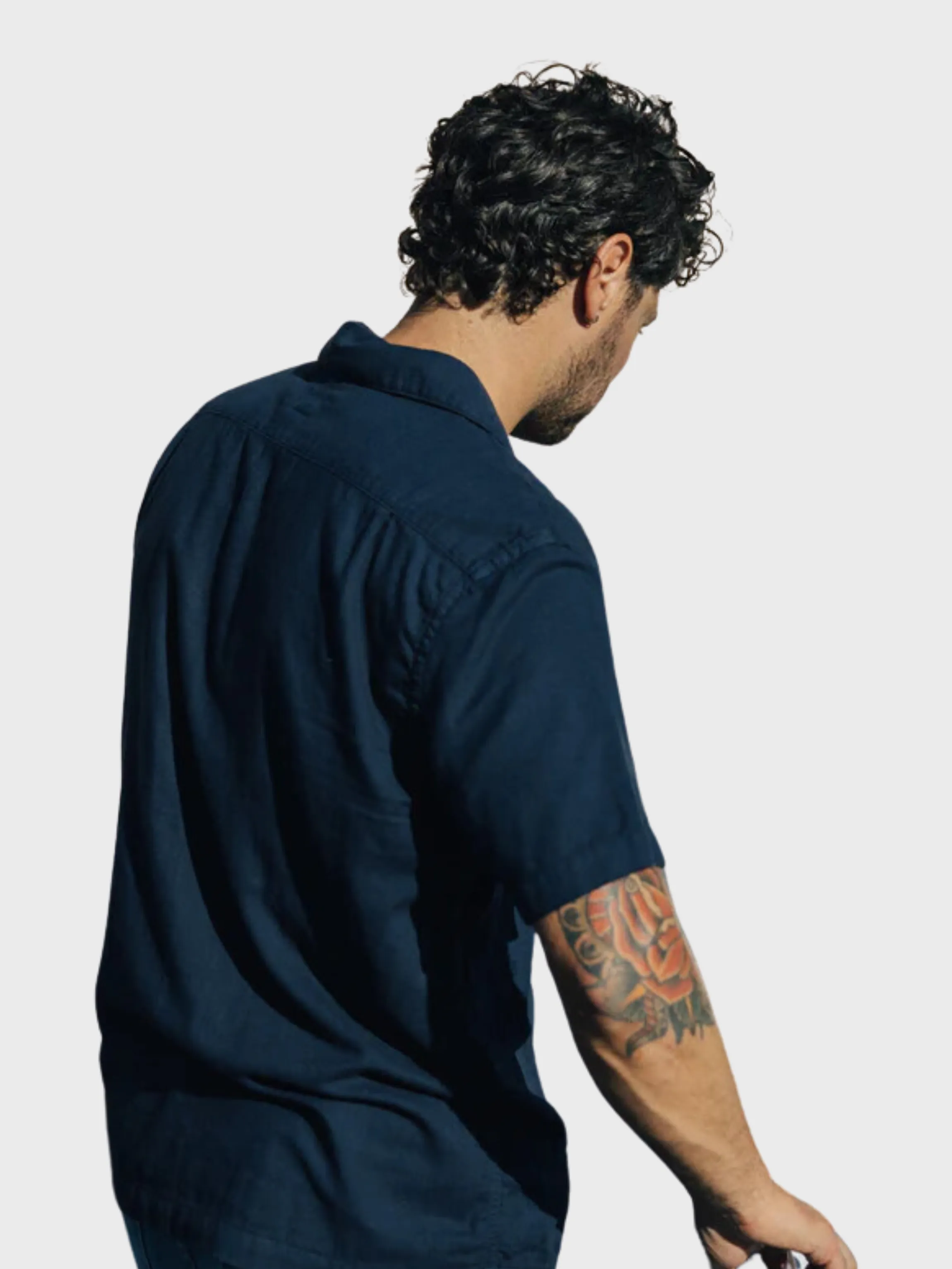 Kato The Wrench SS WGauze Organic Button Up Lavender SS24