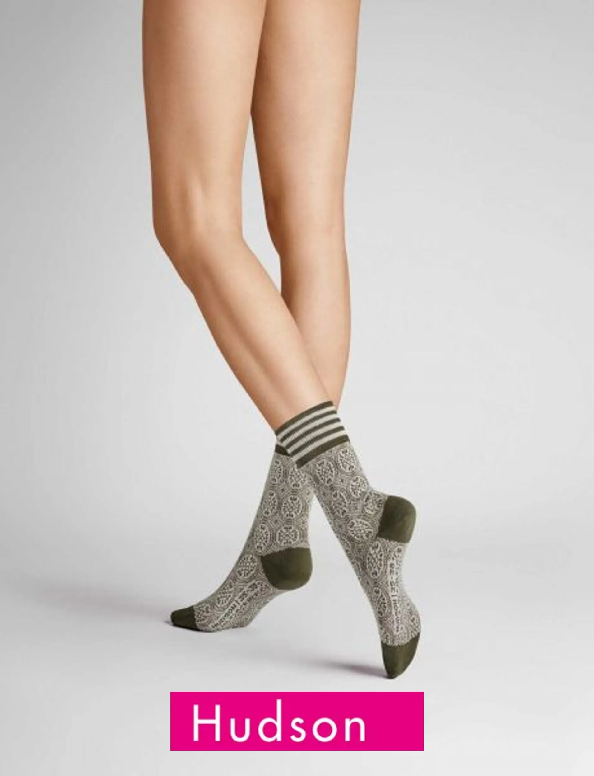 Kunert Hudson Olive Tile Socks 15267
