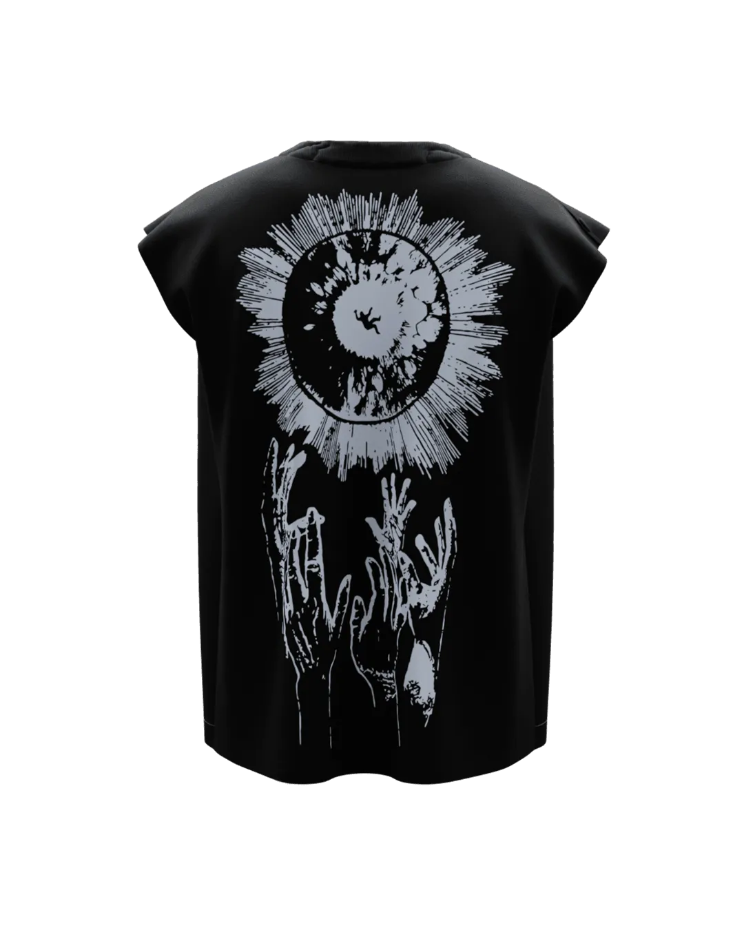 Orion Unisex Black Boxy Vest