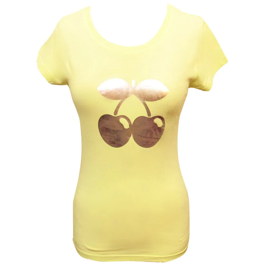 Pacha Metallic Cherry Logo T-shirt