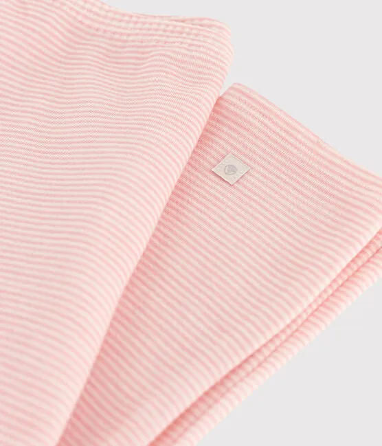 Pinstriped Wool/Cotton Leggings- Pink