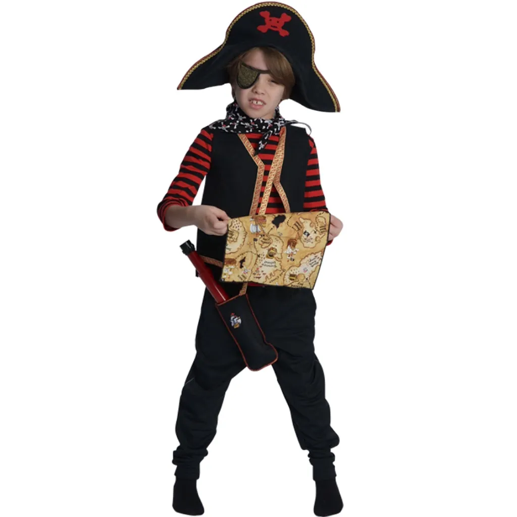 Pirate Vest and Knit Stripe Shirt Set