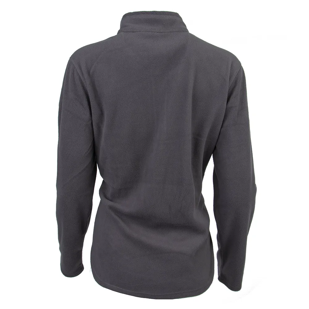 QFC-306 | Women's Eddie Bauer 1/2 zip Microfleece Jakcet- Grey Steel