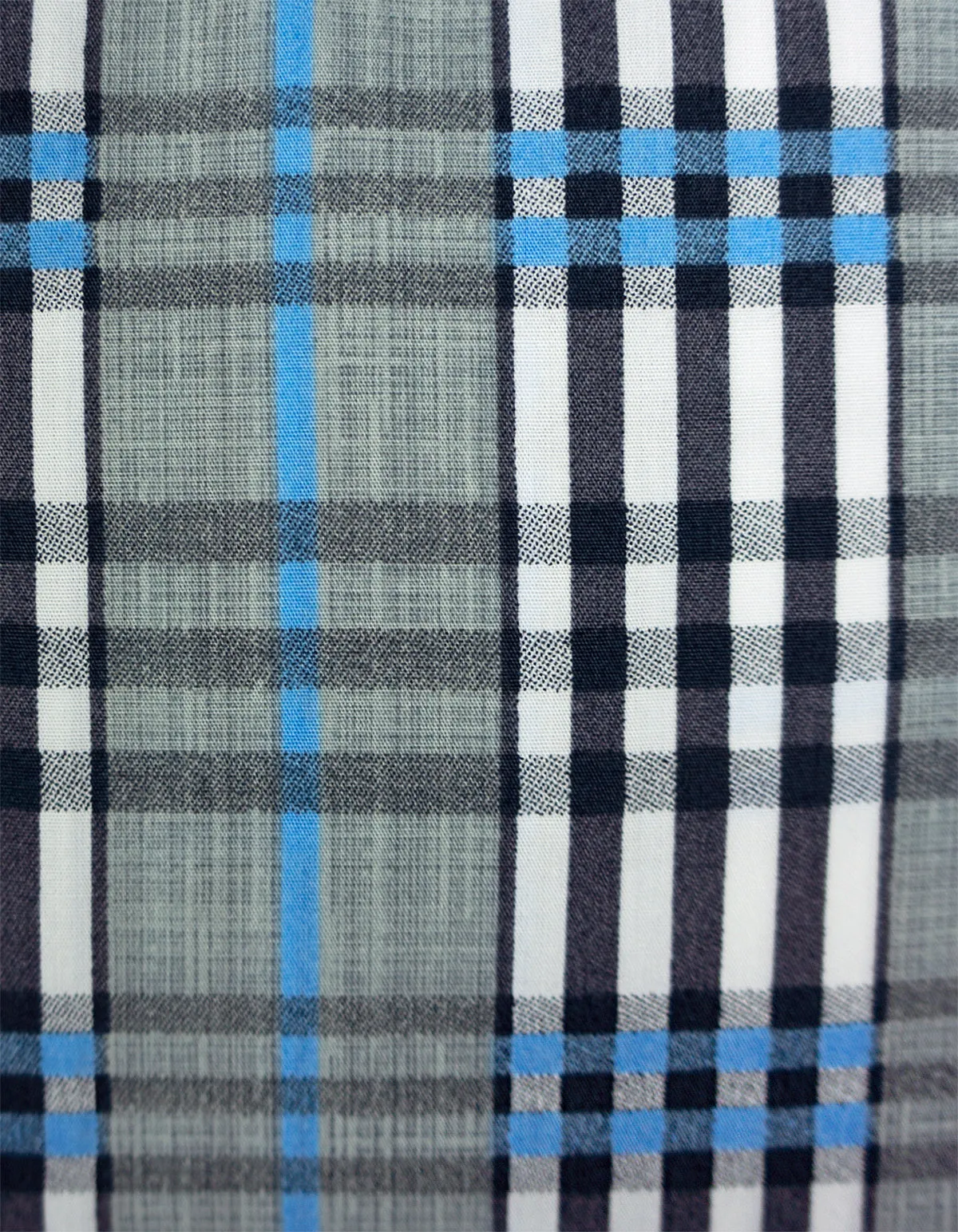 "Linwood" - Blue & Gray Plaid: NO SWEAT