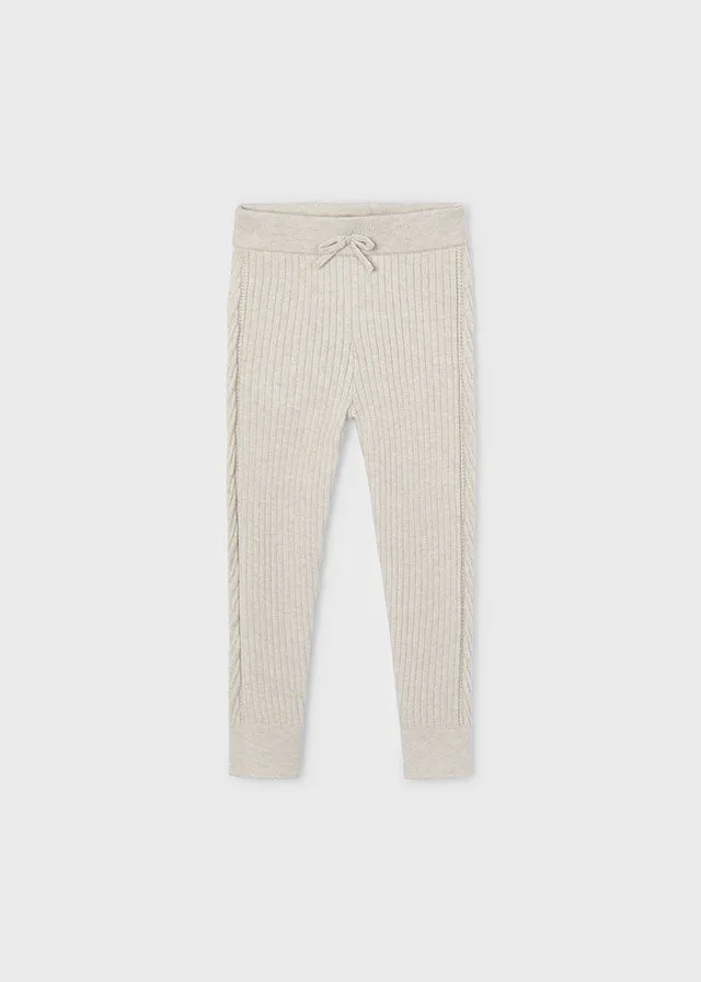 Rib Knit Leggings, Alpaca, 10812