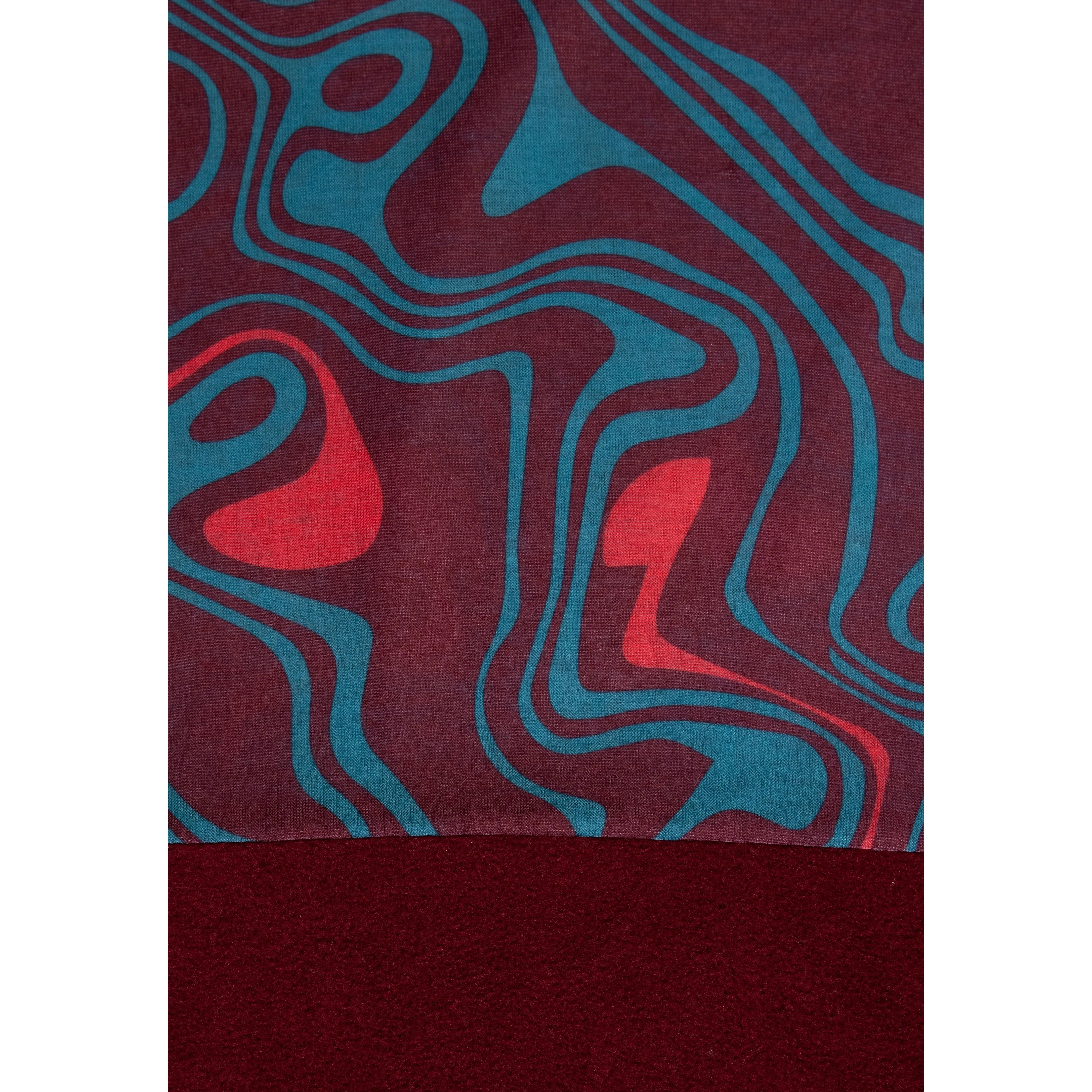 Rindell Women's Neck Warmer in Dark Cherry Print