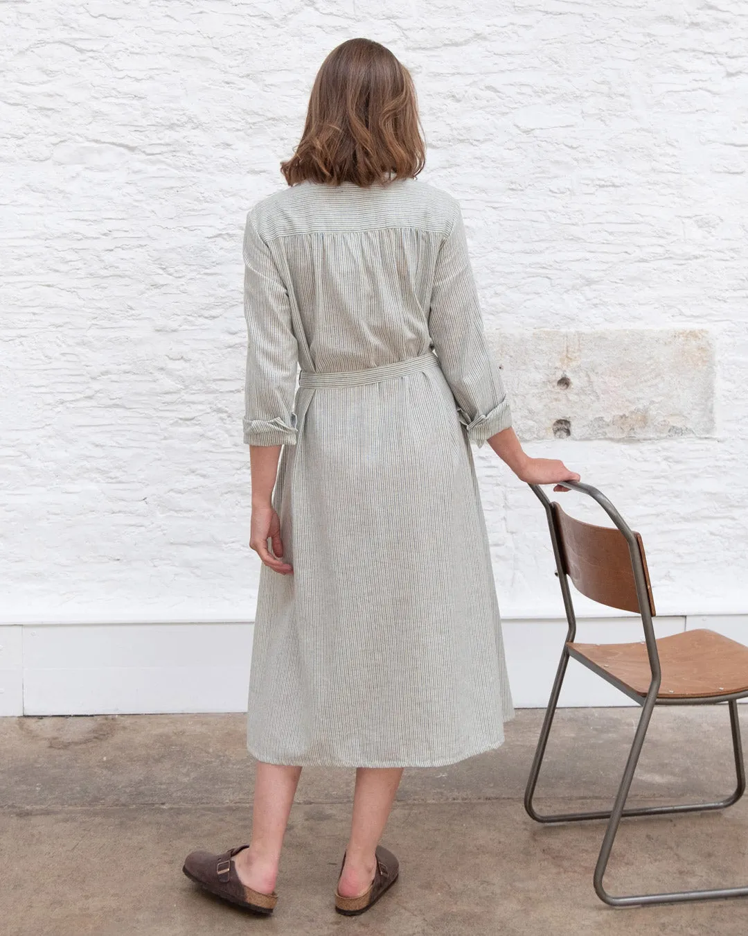 Rita Striped Shirt Dress