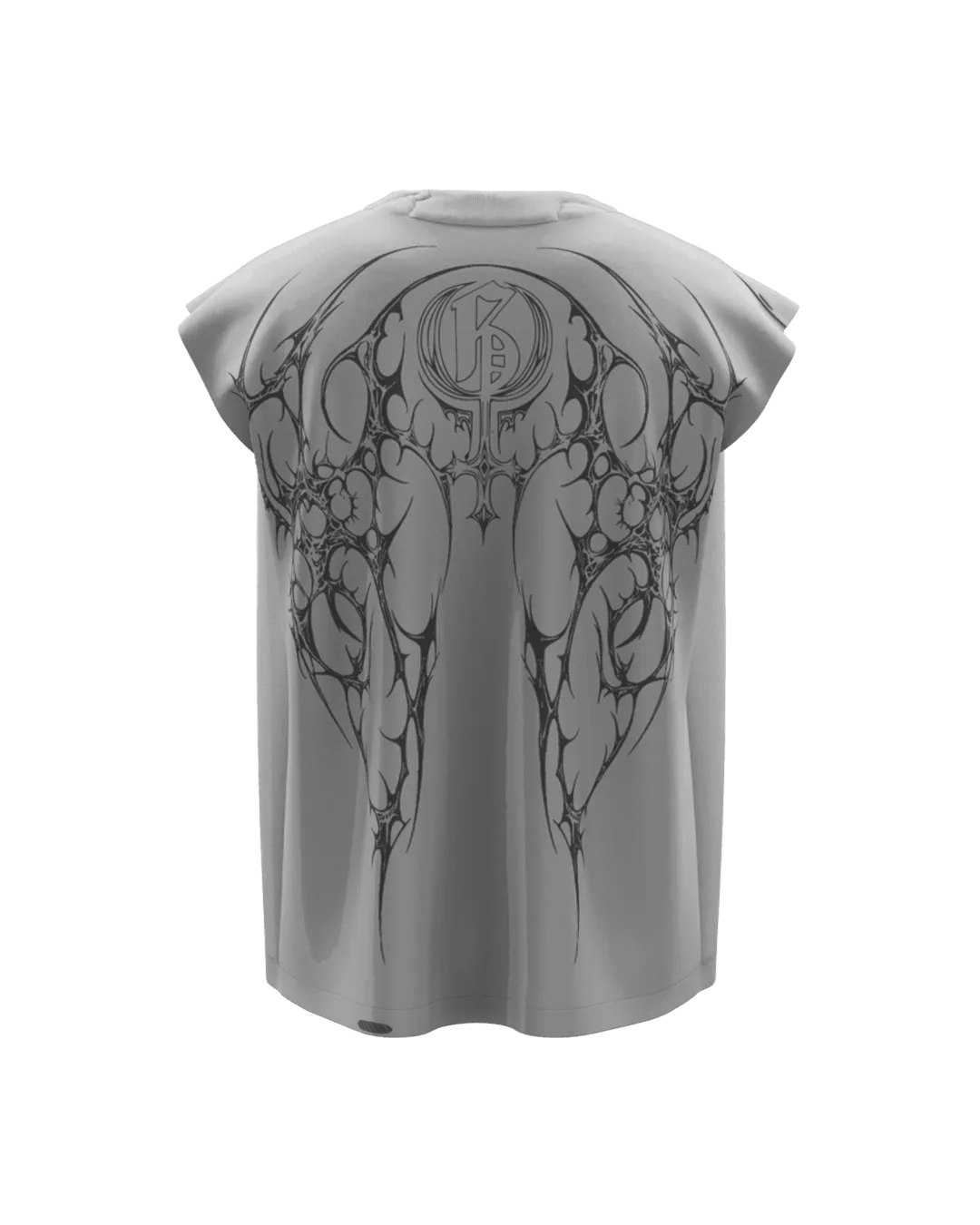 Ruthless Light Grey Unisex Boxy Vest