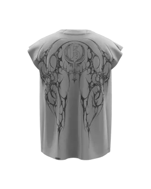 Ruthless Light Grey Unisex Boxy Vest
