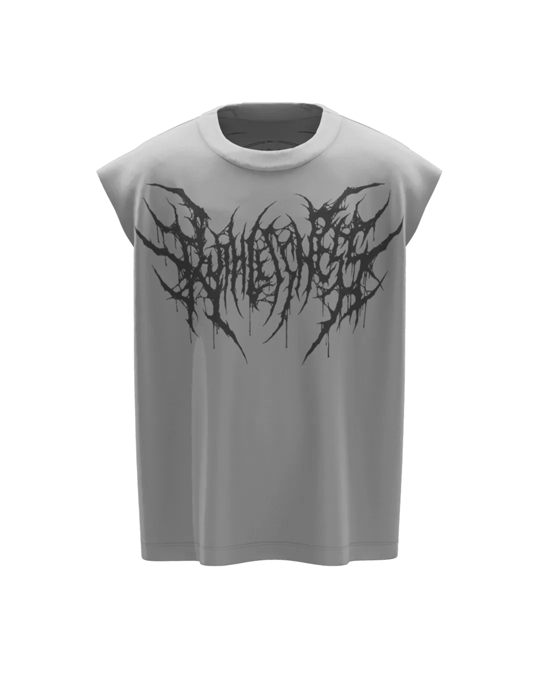 Ruthless Light Grey Unisex Boxy Vest