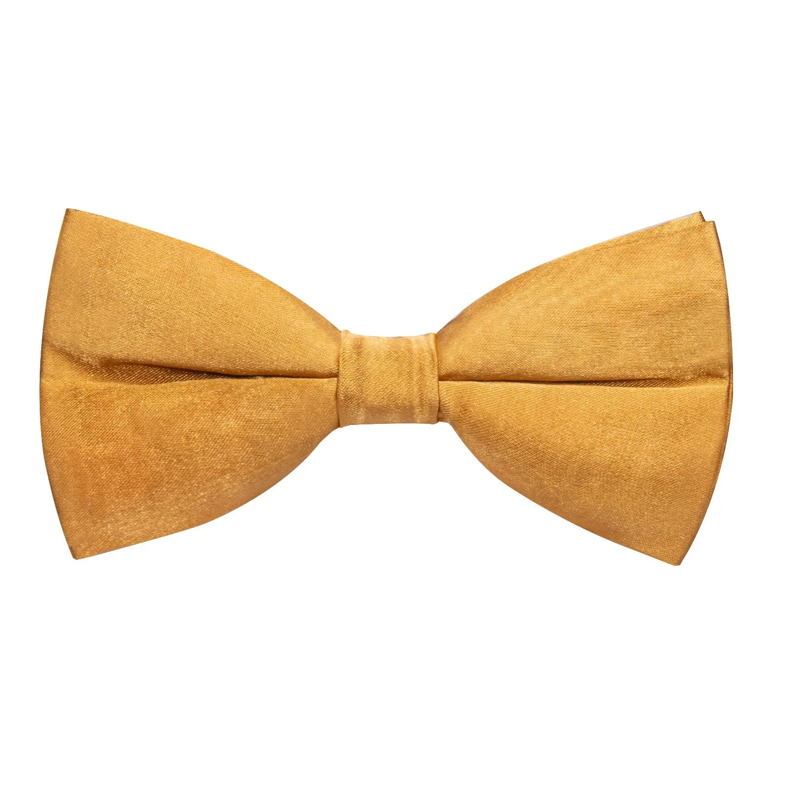 Satin Golden Solid Men's Vest Bowtie Set