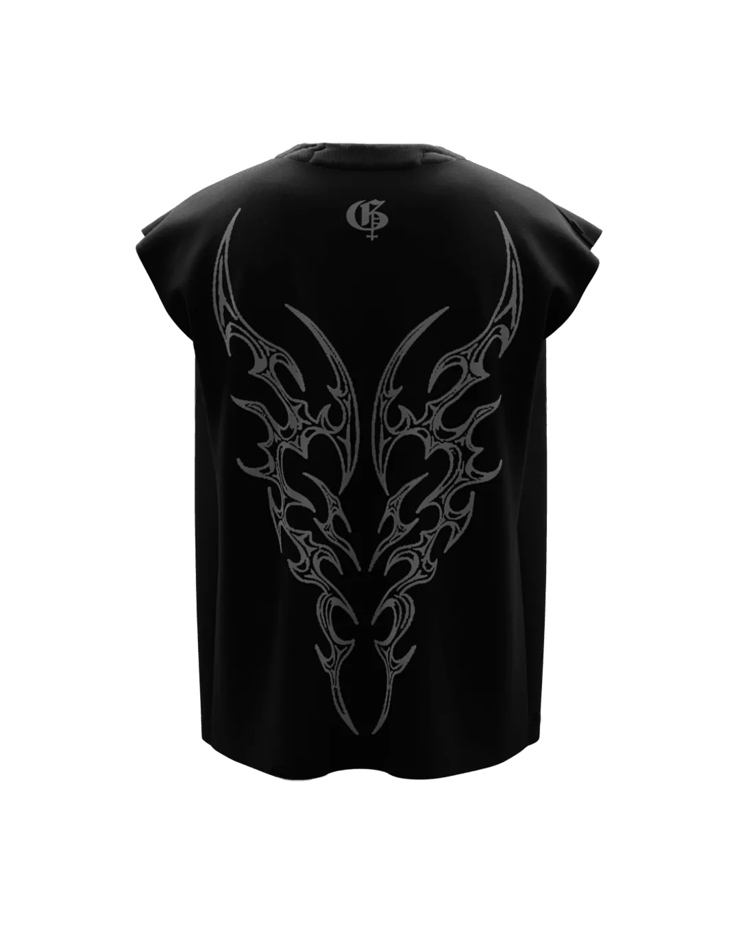 Shade Unisex Black Boxy Vest
