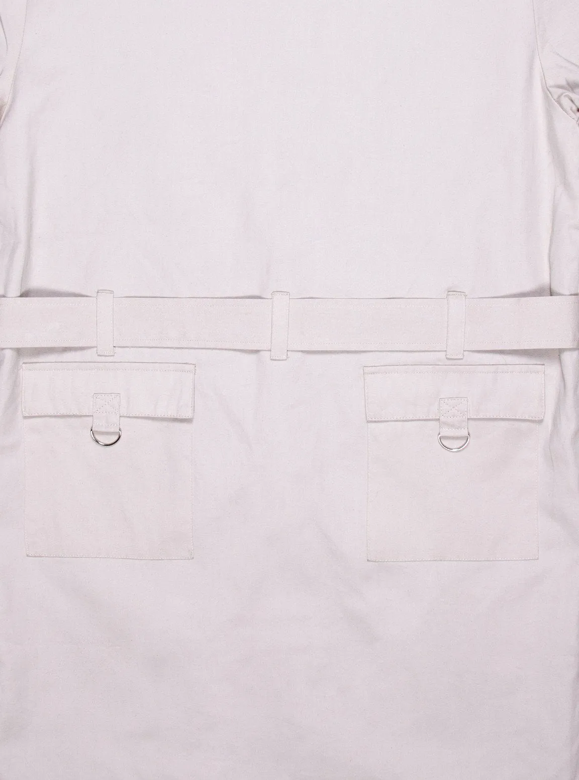 Silver Scale Longline Hooded Jacket in Silver