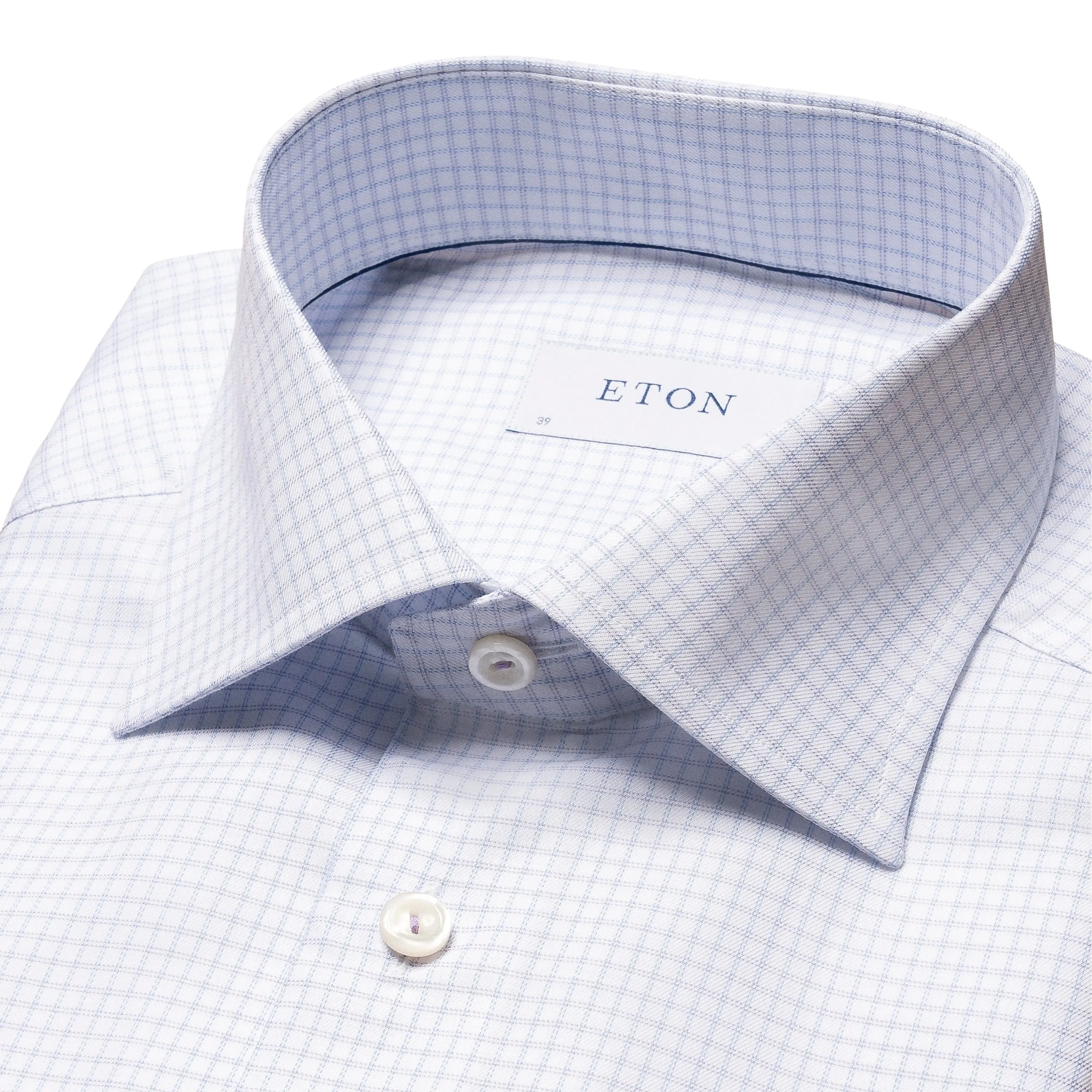 Slim Fit Light Purple Checked Dress Shirt