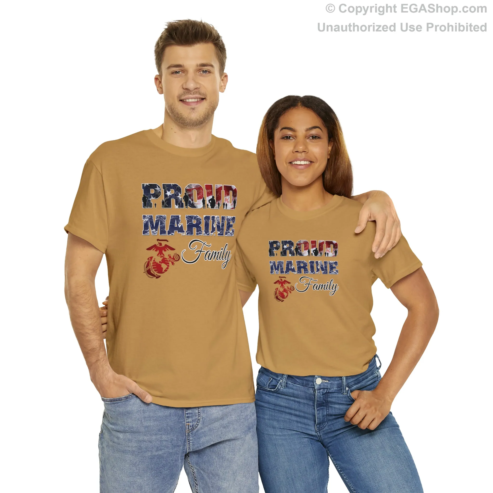 T-Shirt Proud Marine Family (Your Choice of Colors)
