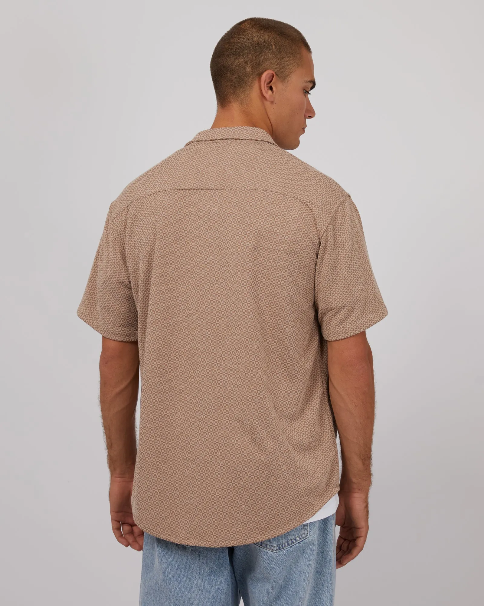 Textured Shirt Chocolate