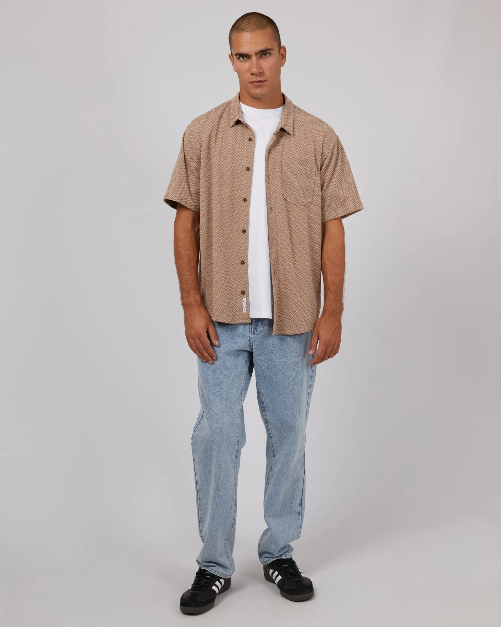 Textured Shirt Chocolate