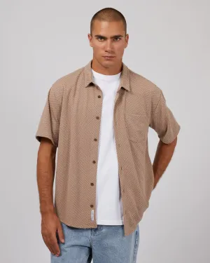 Textured Shirt Chocolate