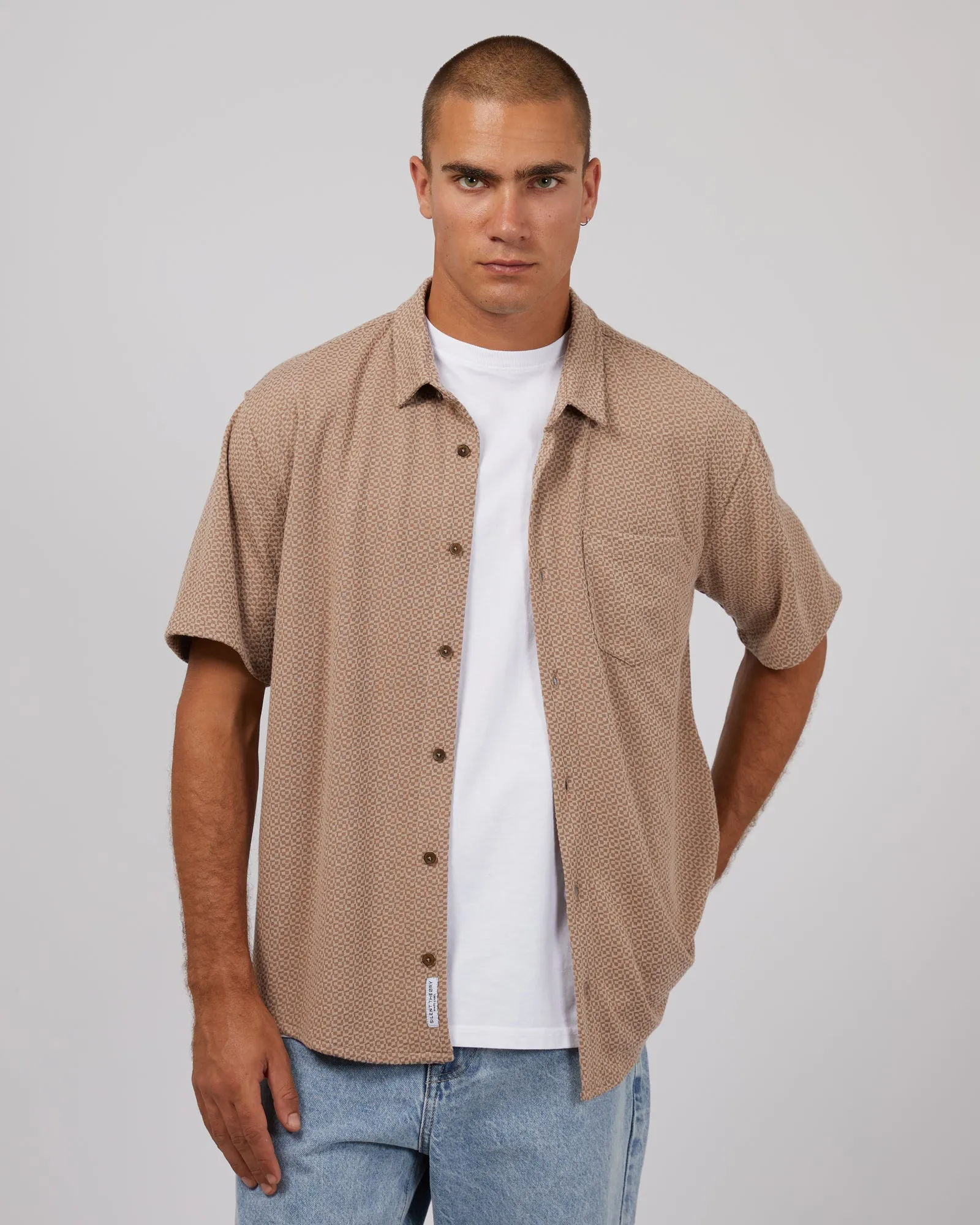 Textured Shirt Chocolate