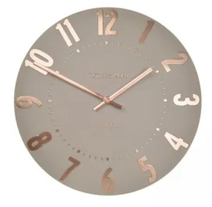 Thomas Kent 12" Mulberry Wall Clock Rose Gold