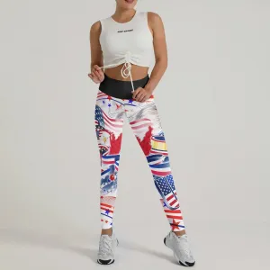 USA Independence Day Leggings