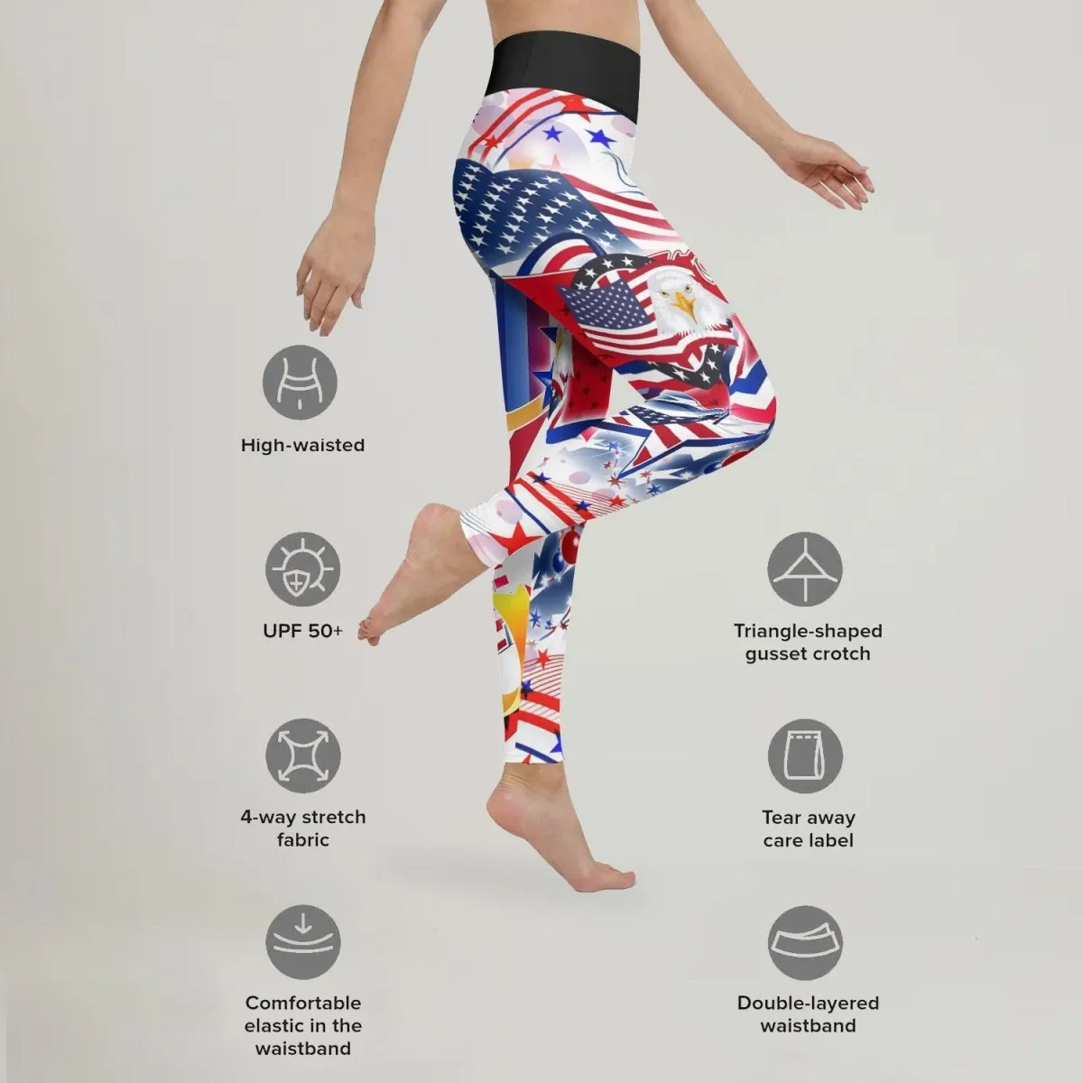 USA Independence Day Leggings
