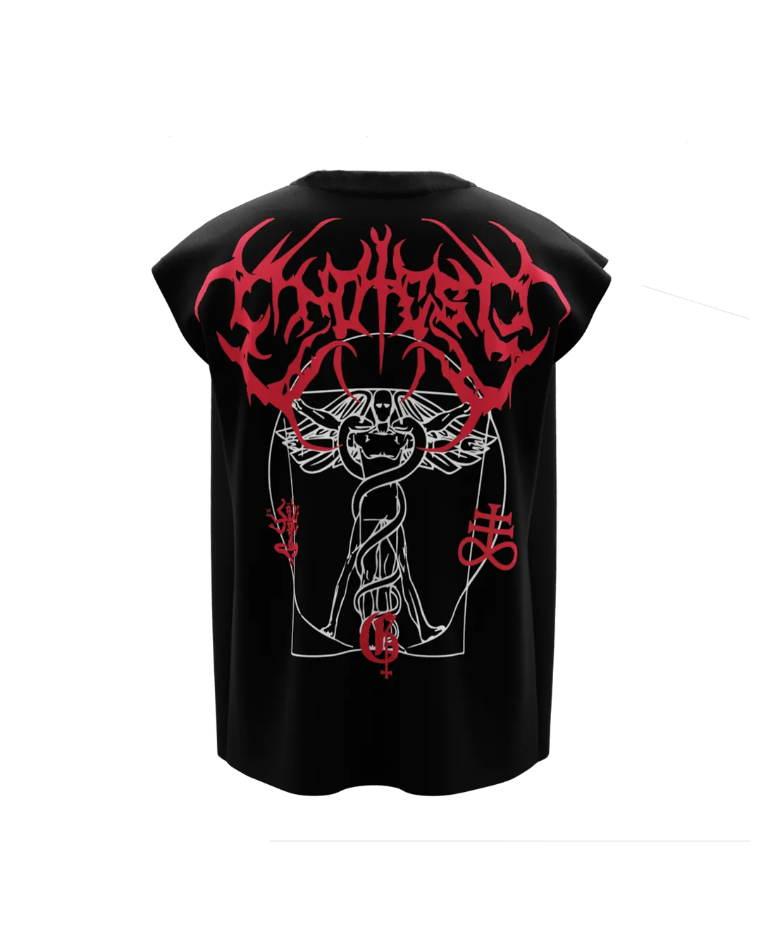 Vitruvian Black Boxy Vest